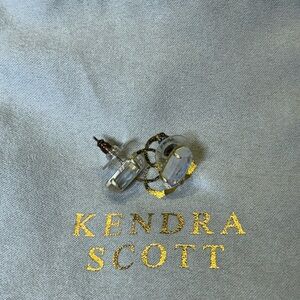 Kendra Scott studs dichroic stone